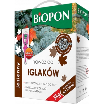Nawóz do iglaków jesienny 3kg Biopon